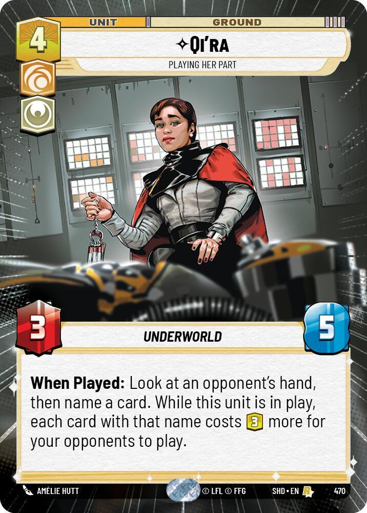 Qi'ra - Playing Her Part (Hyperspace) card image