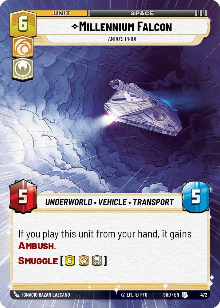Millennium Falcon - Lando's Pride (Hyperspace) card image