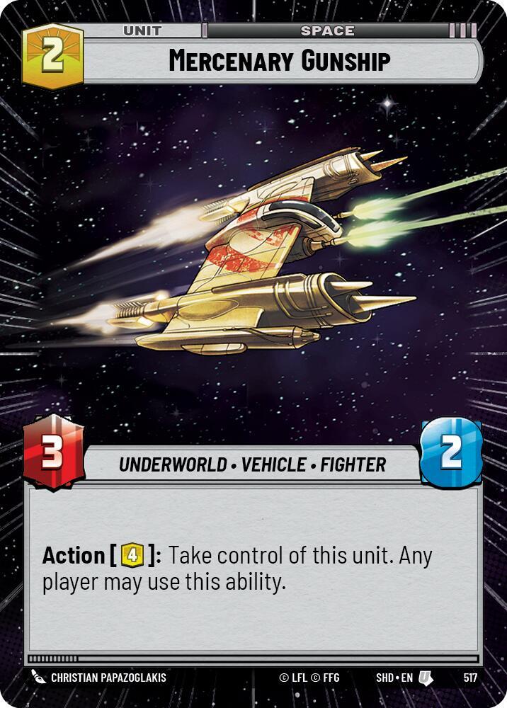 Mercenary Gunship (Hyperspace) card image
