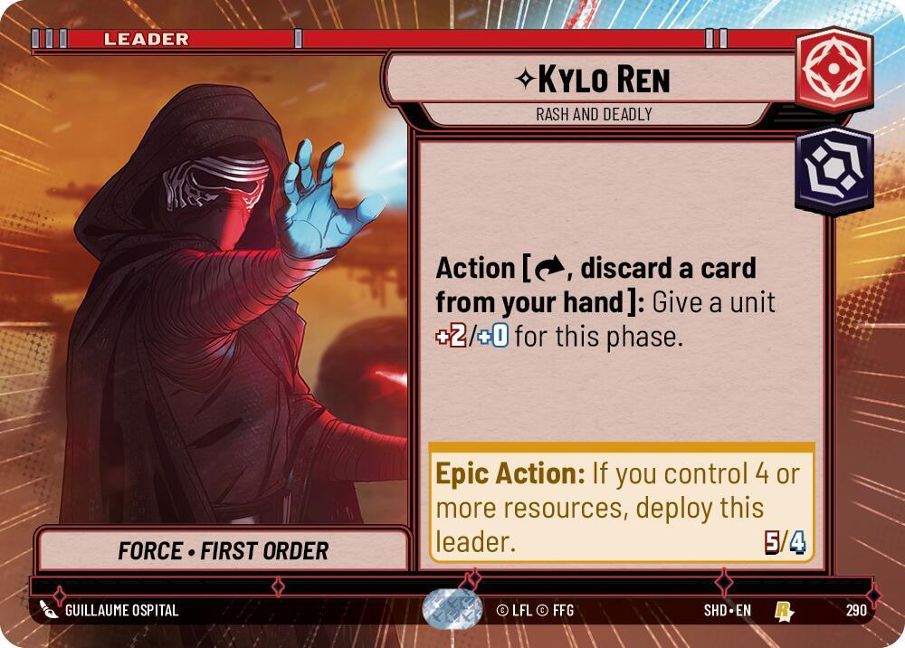 Kylo Ren - Rash and Deadly (Hyperspace) card image