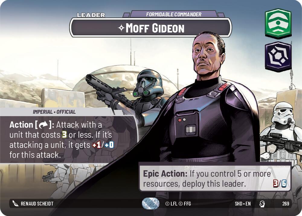 Moff Gideon - Formidable Commander (Showcase) card image