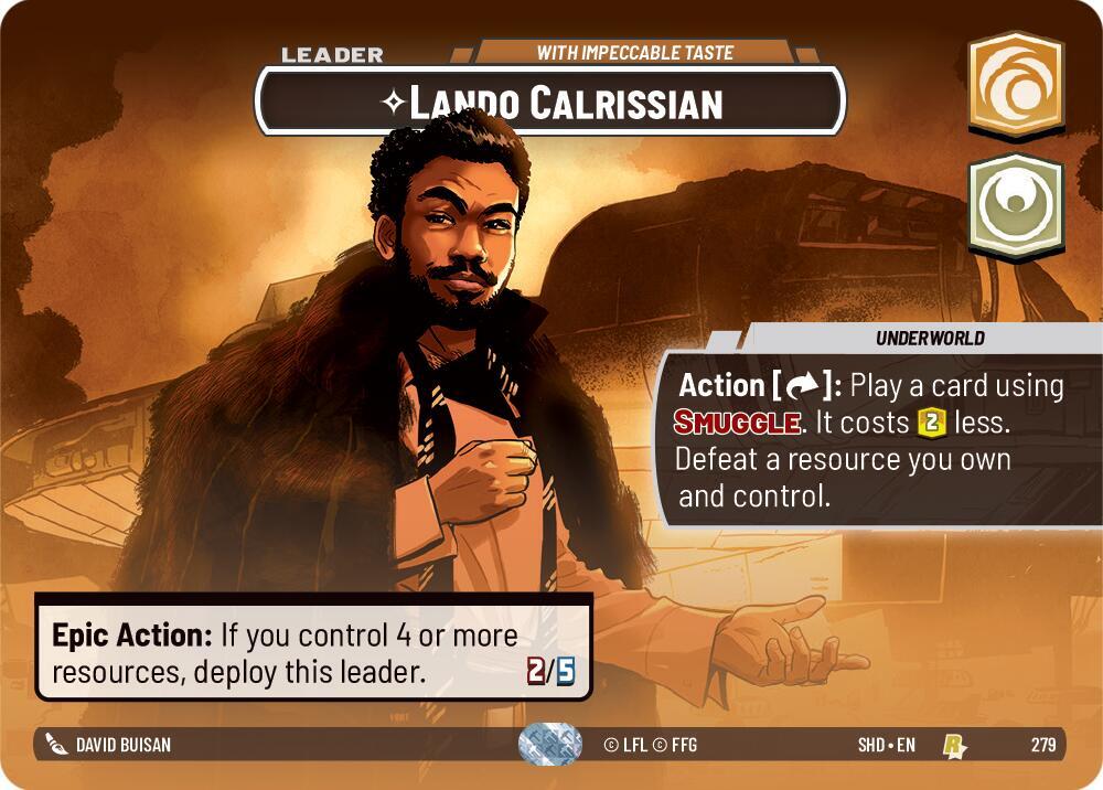 Lando Calrissian - With Impeccable Taste (Showcase) card image