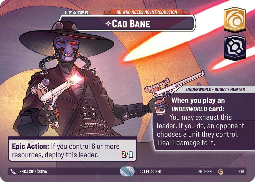 Cad Bane - He Who Needs No Introduction (Showcase) card image