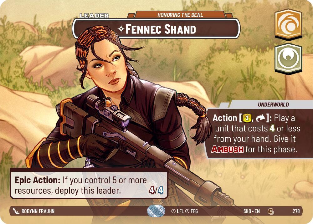 Fennec Shand - Honoring the Deal (Showcase) card image
