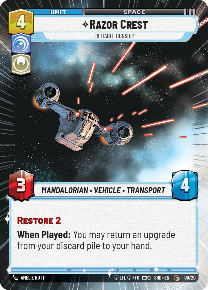 Razor Crest - Reliable Gunship (Hyperspace) card image