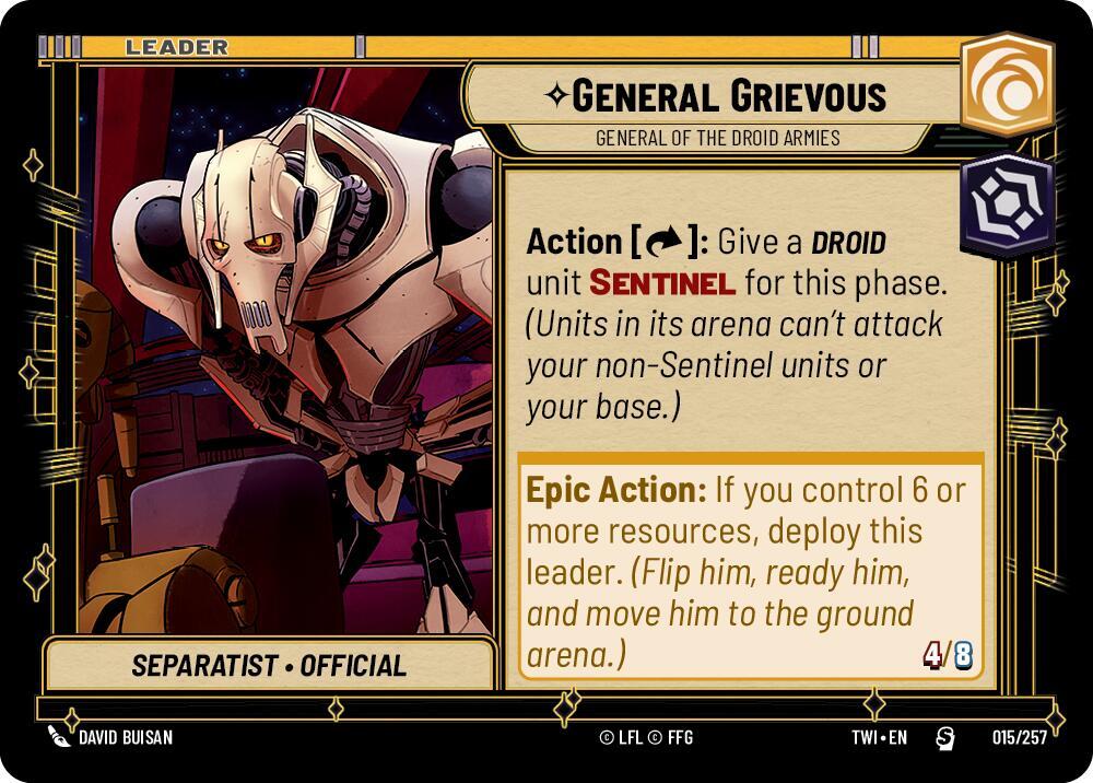 General Grievous - General of the Droid Armies card image
