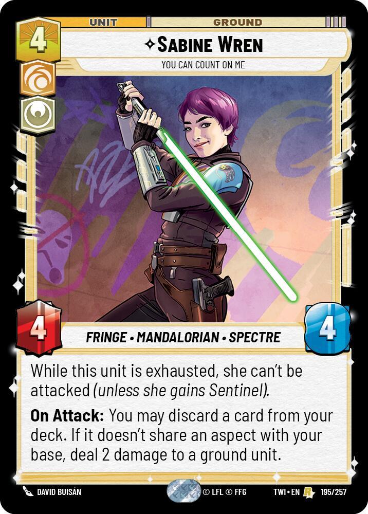 Sabine Wren - You Can Count On Me card image