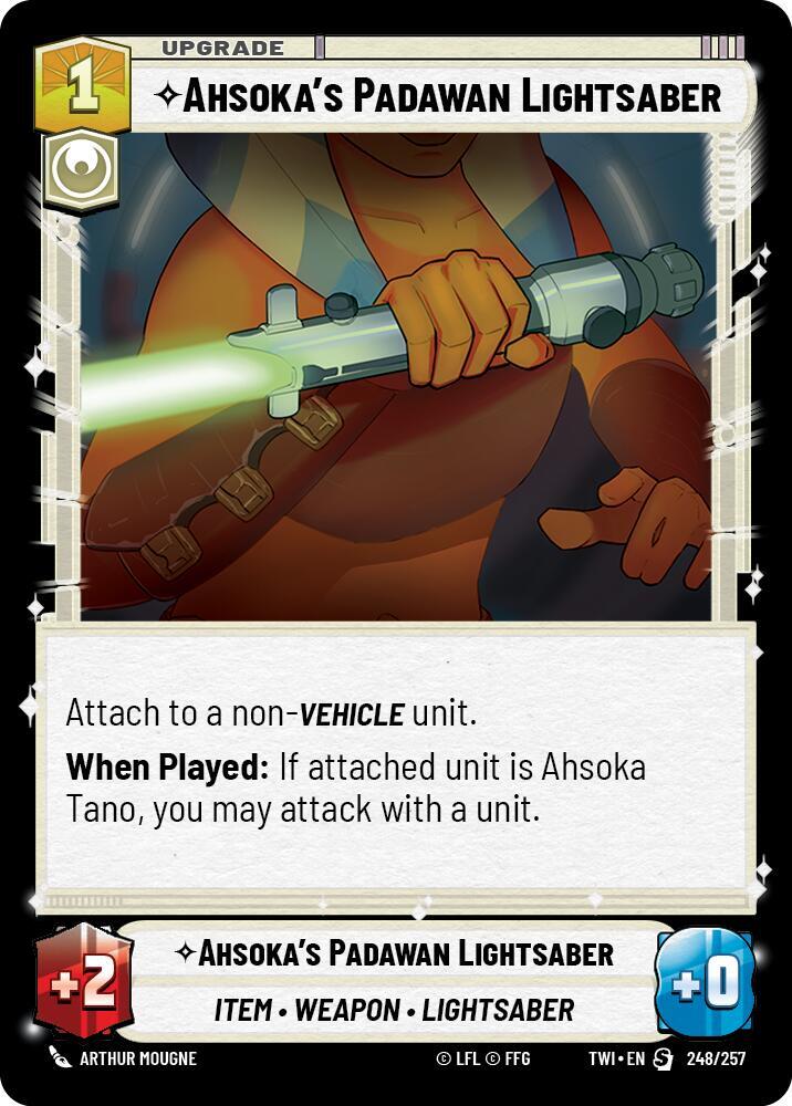 Ahsoka's Padawan Lightsaber card image