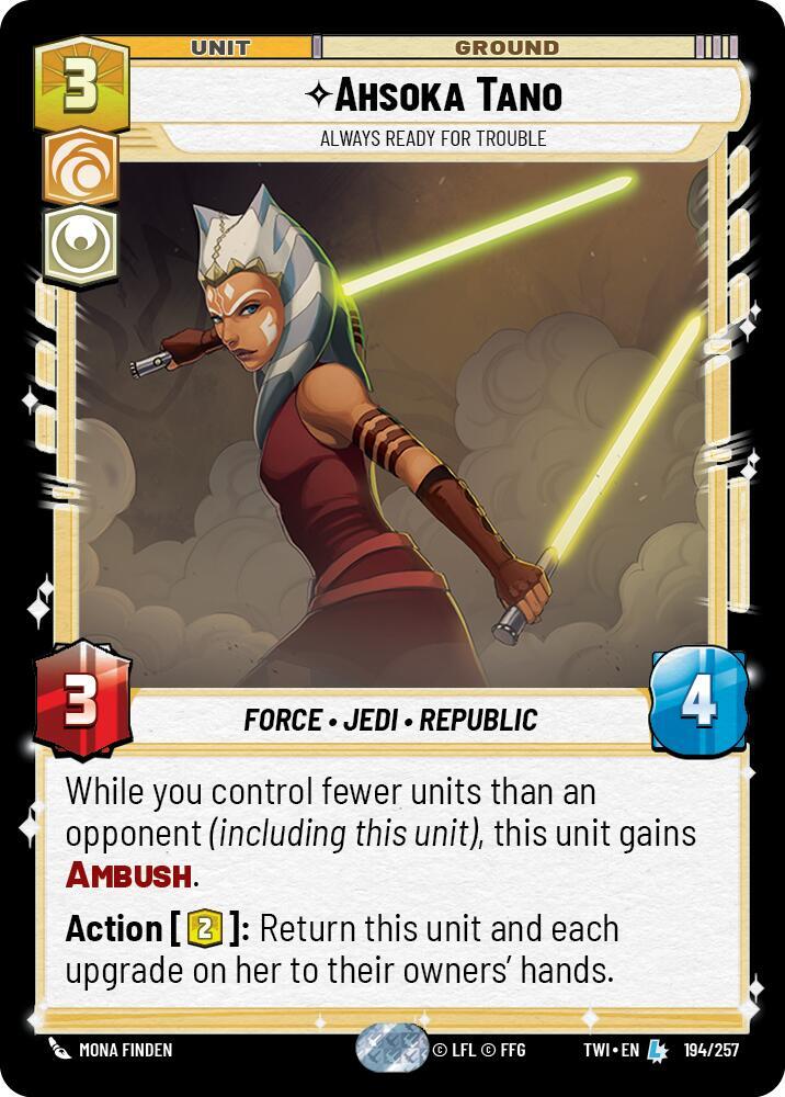 Ahsoka Tano - Always Ready For Trouble card image