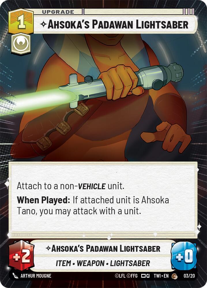 Ahsoka's Padawan Lightsaber (Hyperspace) card image