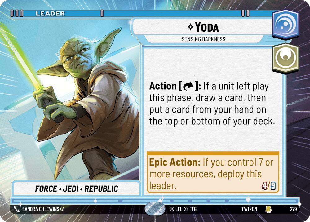 Yoda - Sensing Darkness (Hyperspace) card image
