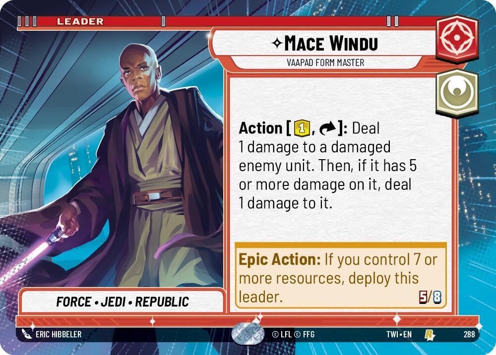 Mace Windu - Vaapad Form Master (Hyperspace) card image