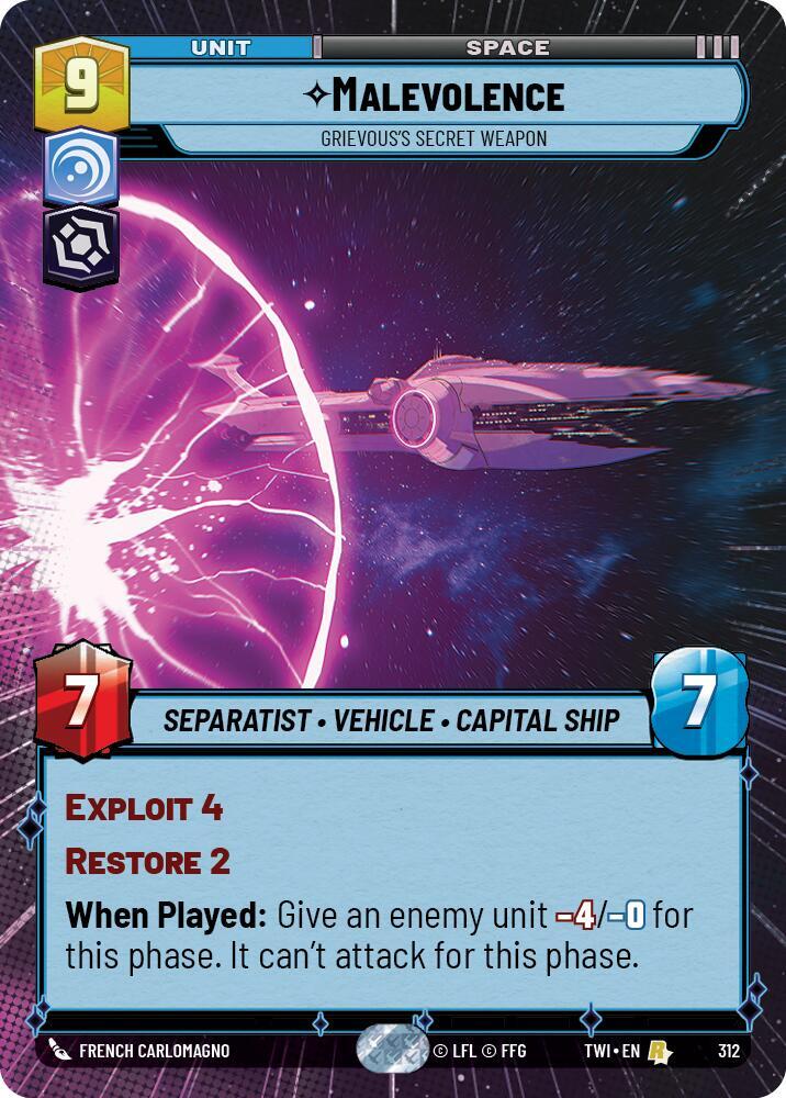Malevolence - Grievous's Secret Weapon (Hyperspace) card image