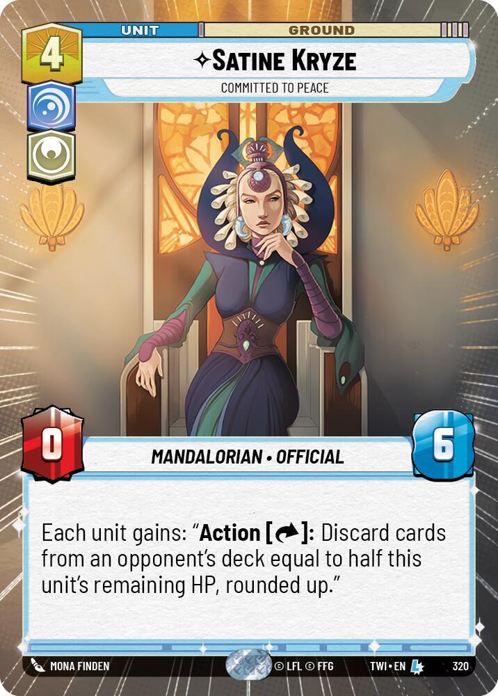 Satine Kryze - Committed to Peace (Hyperspace) card image