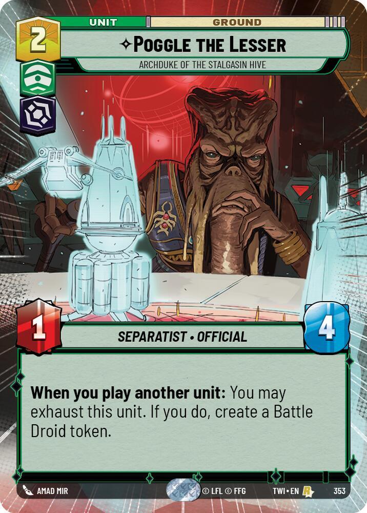 Poggle the Lesser - Archduke of the Stalgasin Hive (Hyperspace) card image