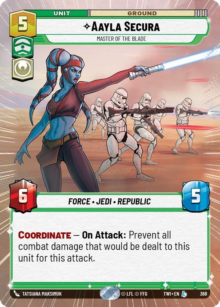 Aayla Secura - Master of the Blade (Hyperspace) card image