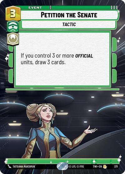 Petition the Senate (Hyperspace) card image