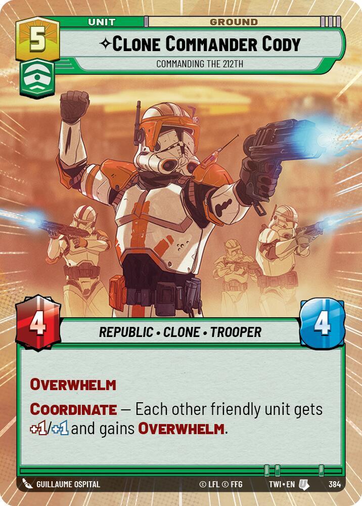 Clone Commander Cody - Commanding the 212th (Hyperspace) card image