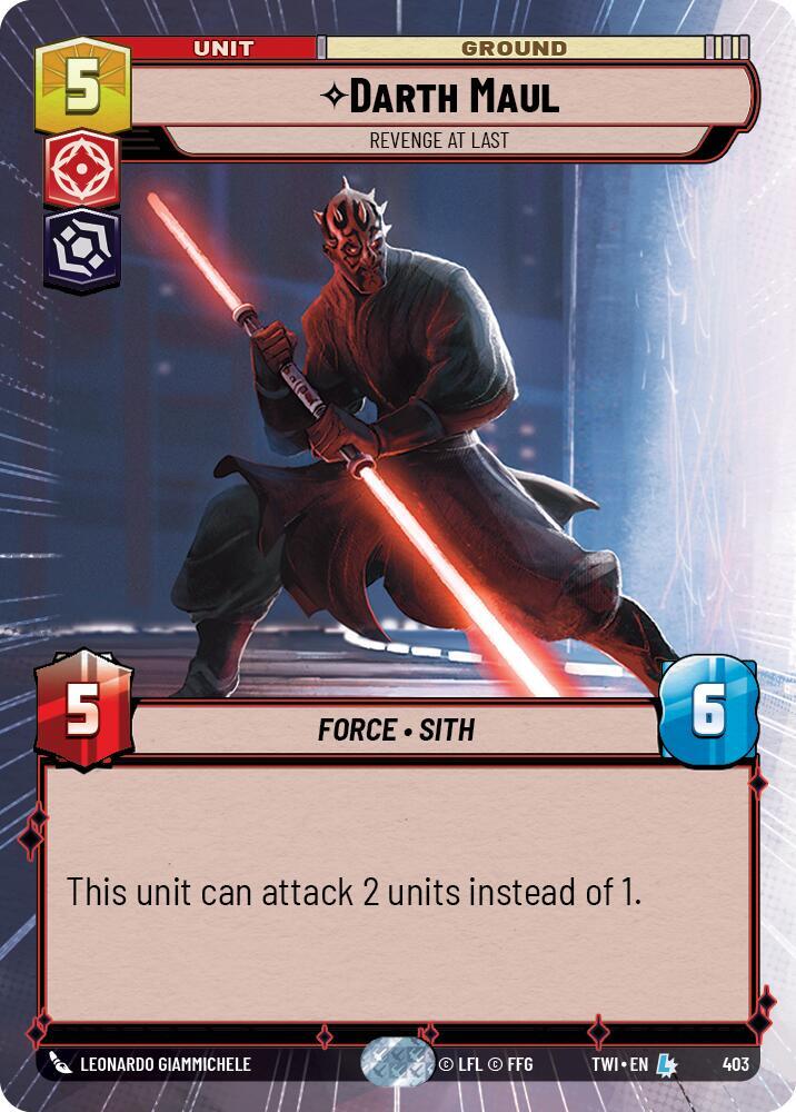 Darth Maul - Revenge At Last (Hyperspace) card image