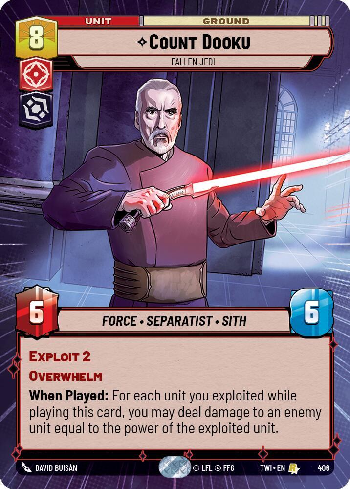 Count Dooku - Fallen Jedi (Hyperspace) card image