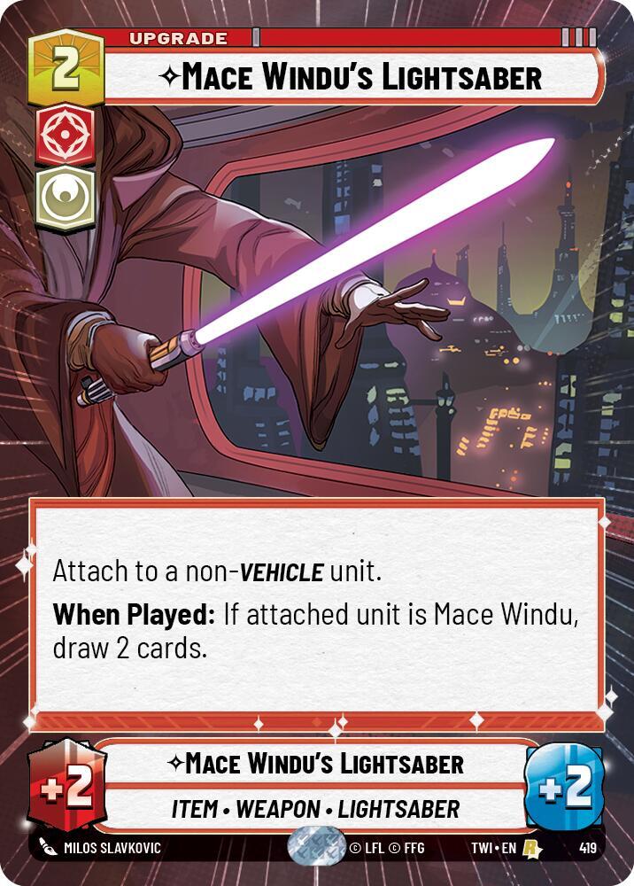 Mace Windu's Lightsaber (Hyperspace) card image