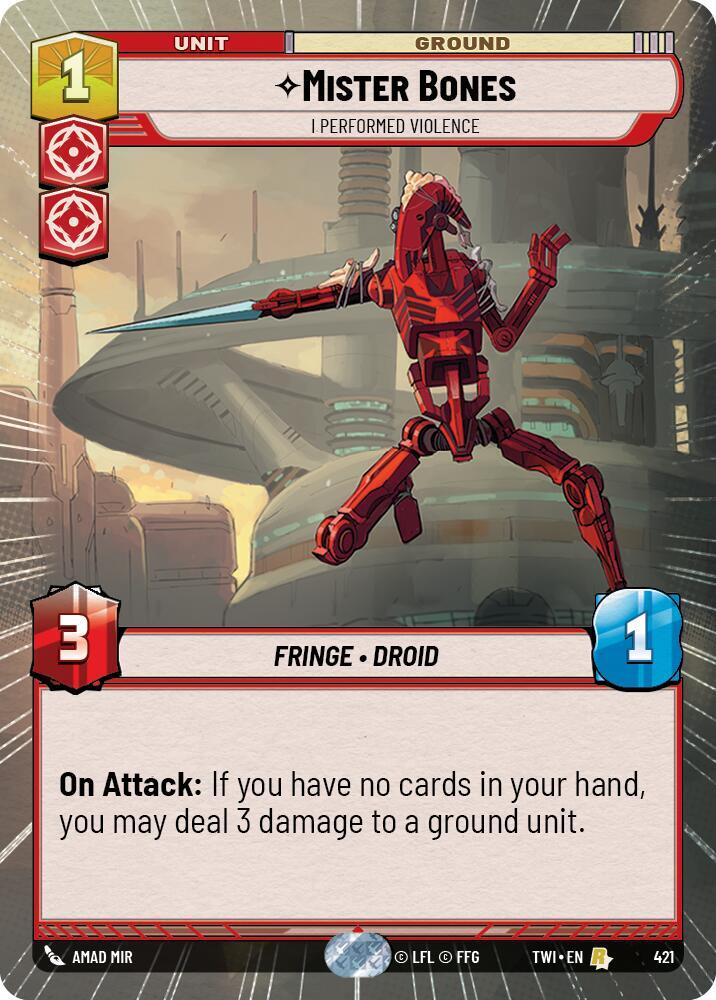 Mister Bones - I Performed Violence (Hyperspace) card image