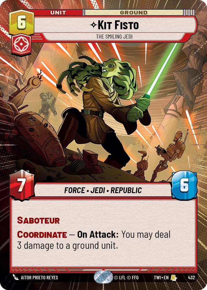 Kit Fisto - The Smiling Jedi (Hyperspace) card image