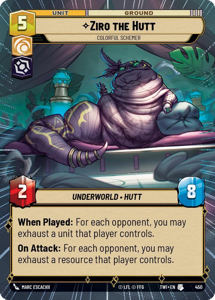 Ziro the Hutt - Colorful Schemer (Hyperspace) card image
