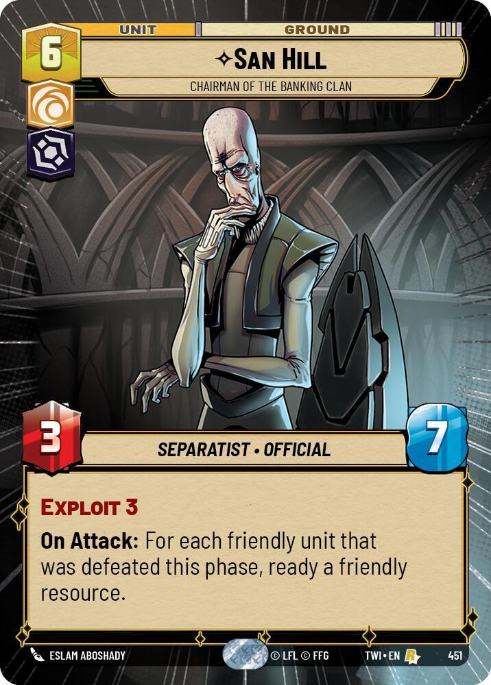San Hill - Chairman of the Banking Clan (Hyperspace) card image