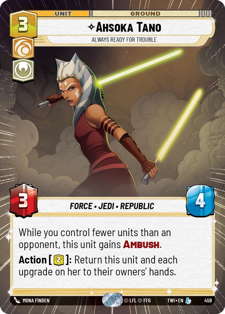 Ahsoka Tano - Always Ready For Trouble (Hyperspace) card image
