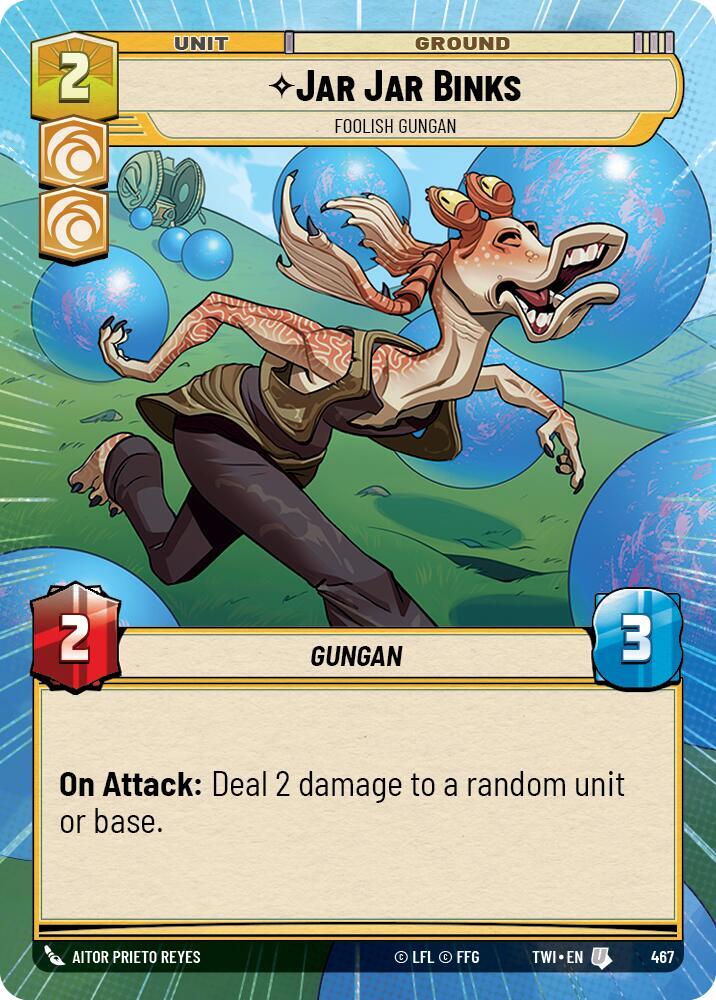 Jar Jar Binks - Foolish Gungan (Hyperspace) card image