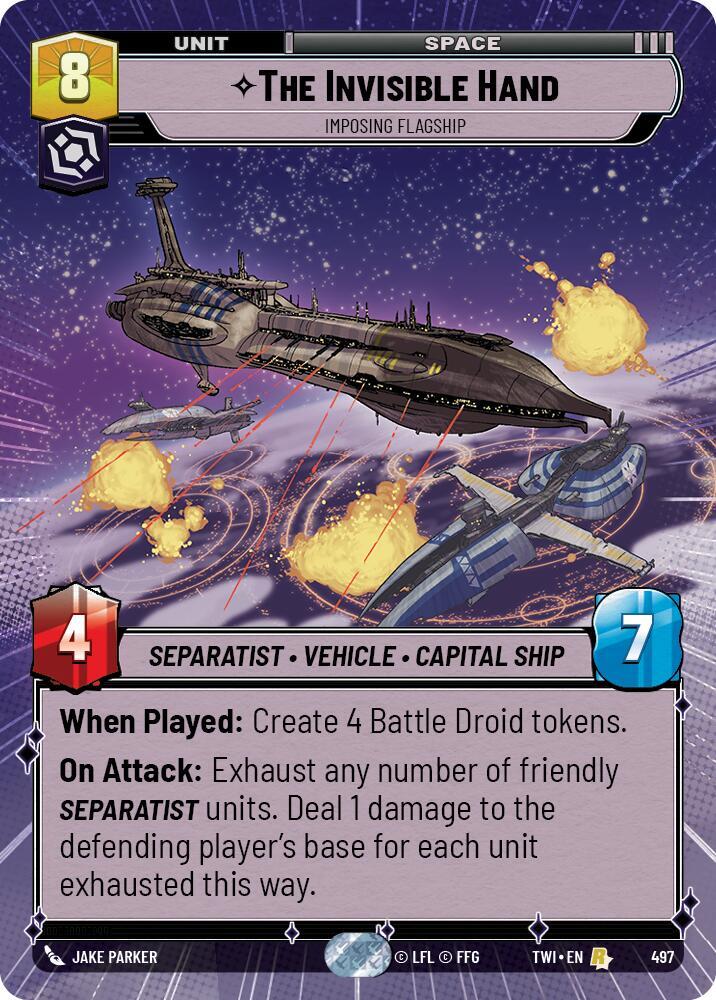 The Invisible Hand - Imposing Flagship (Hyperspace) card image
