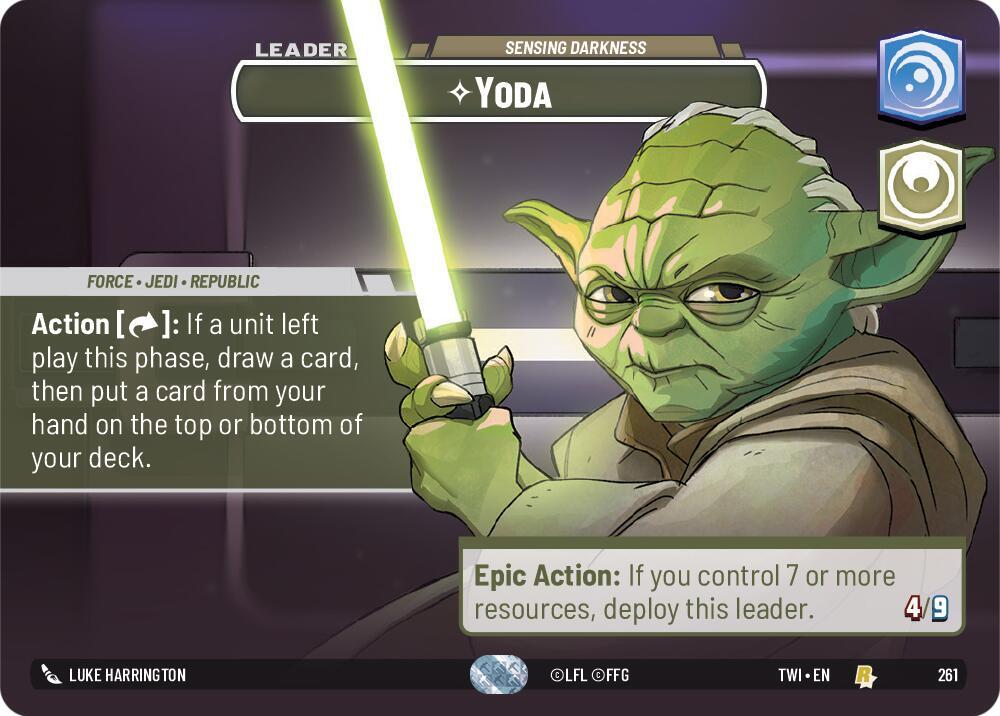 Yoda - Sensing Darkness (Showcase) card image