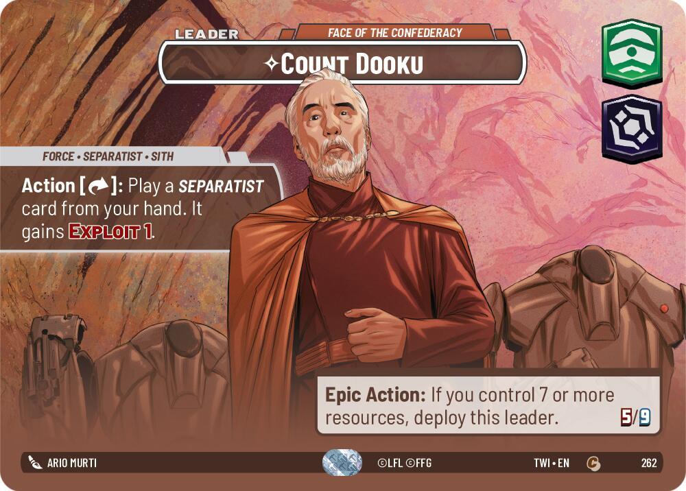 Count Dooku - Face of the Confederacy (Showcase) card image