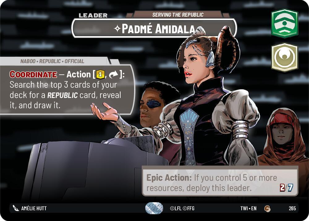 Padmé Amidala - Serving the Republic (Showcase) card image