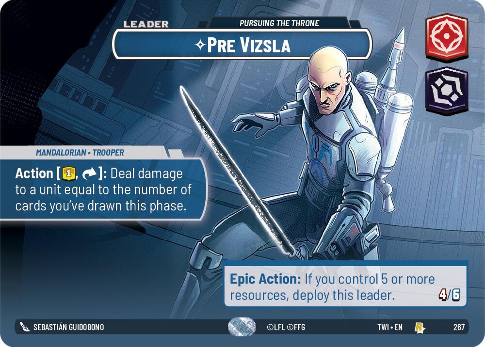Pre Vizsla - Pursuing the Throne (Showcase) card image