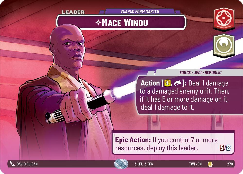 Mace Windu - Vaapad Form Master (Showcase) card image