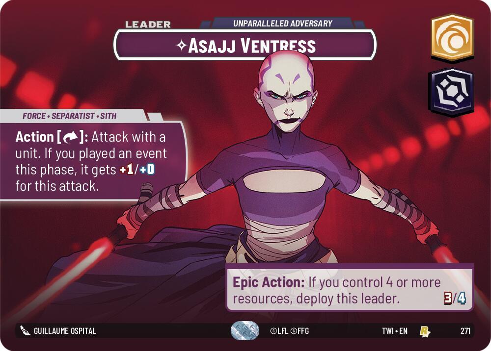 Asajj Ventress - Unparalleled Adversary (Showcase) card image