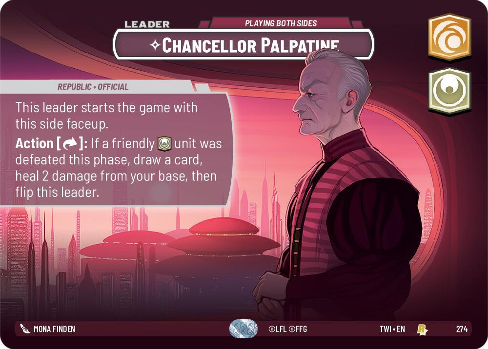 Chancellor Palpatine - Playing Both Sides (Showcase) card image