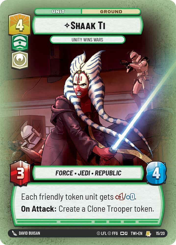 Shaak Ti - Unity Wins Wars card image