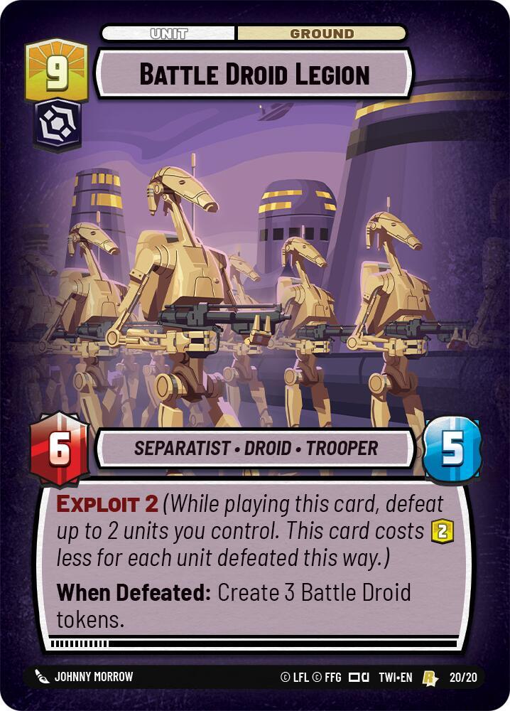 Battle Droid Legion card image