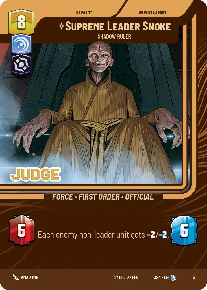 Supreme Leader Snoke - Shadow Ruler card image