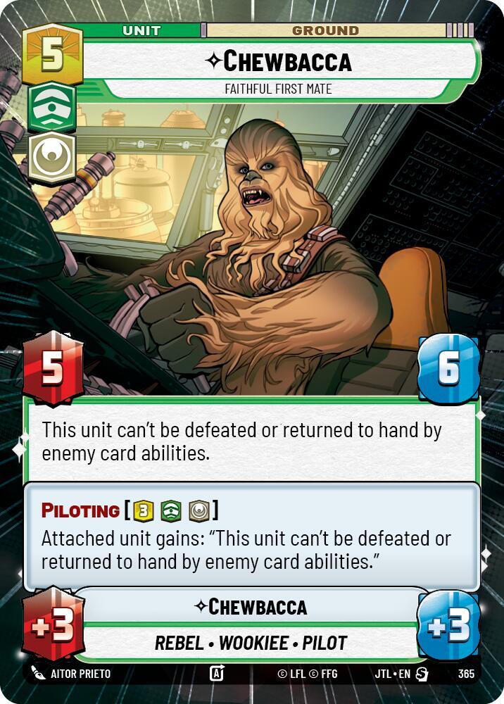 Chewbacca - Faithful First Mate (Hyperspace) card image