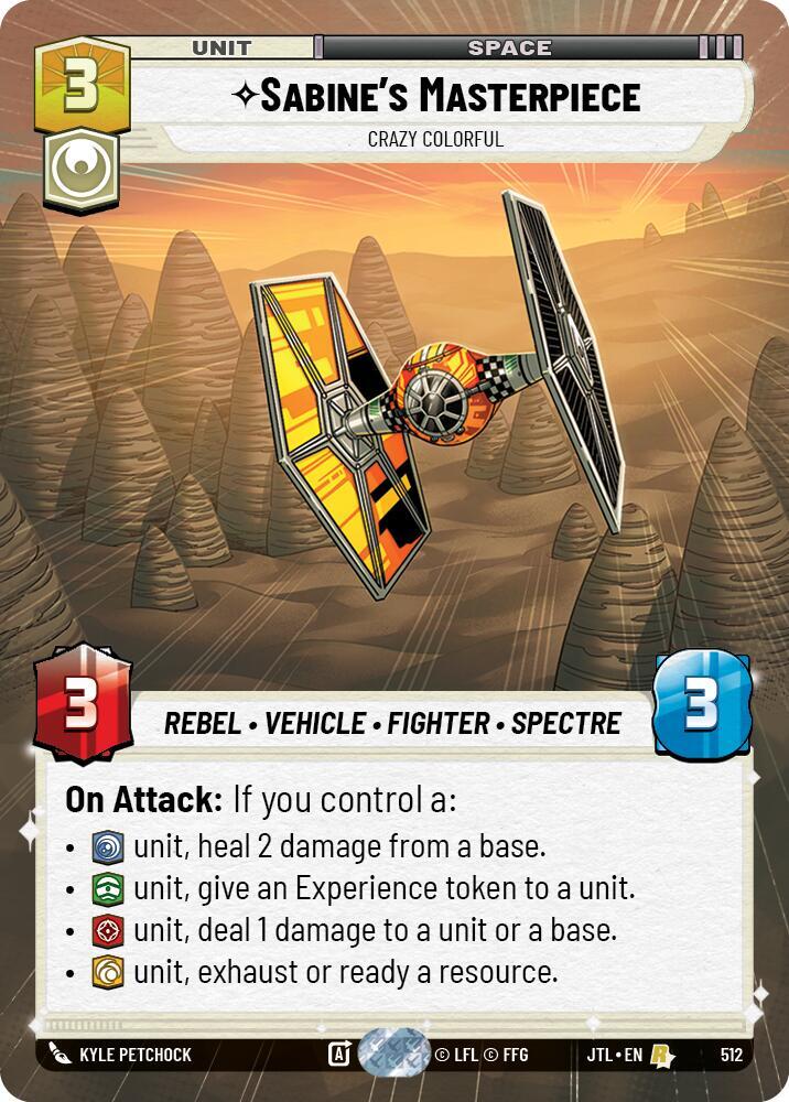 Sabine's Masterpiece - Crazy Colorful (Hyperspace) card image