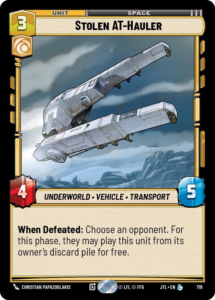 Stolen AT-Hauler (Foil) card image