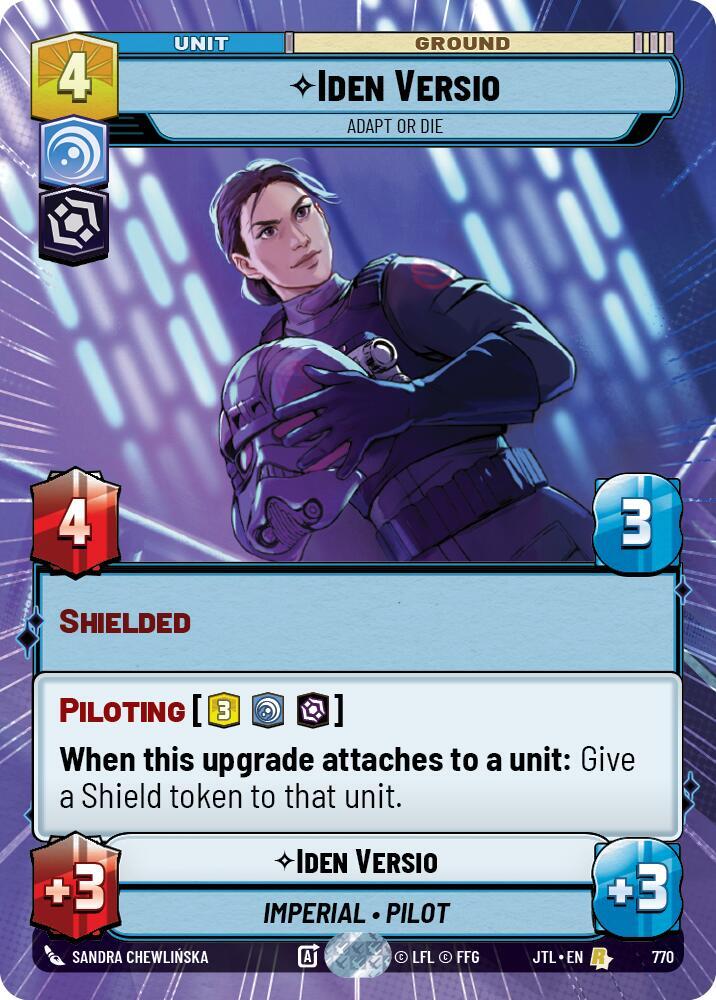 Iden Versio - Adapt or Die (Hyperspace Foil) card image