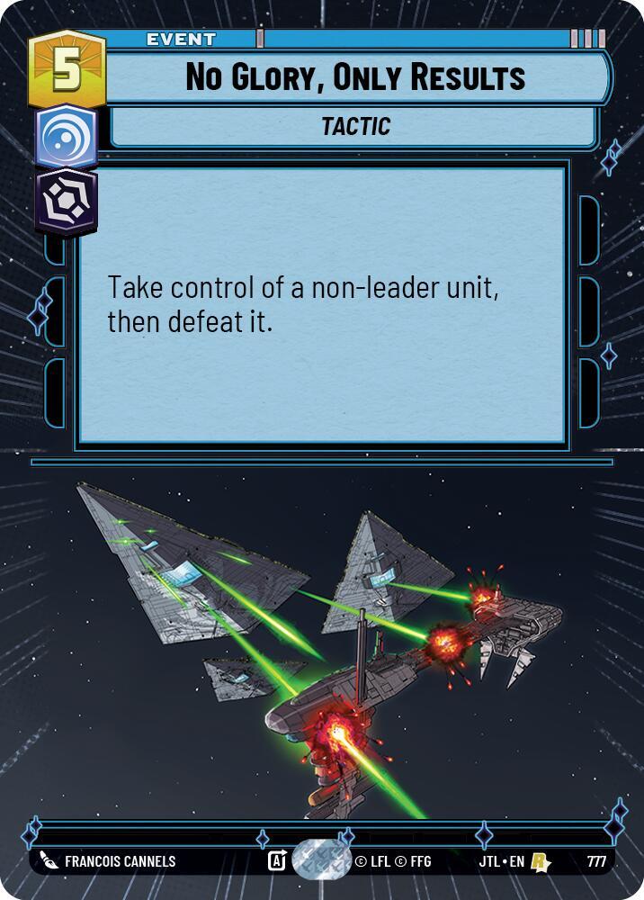 No Glory, Only Results (Hyperspace Foil) card image