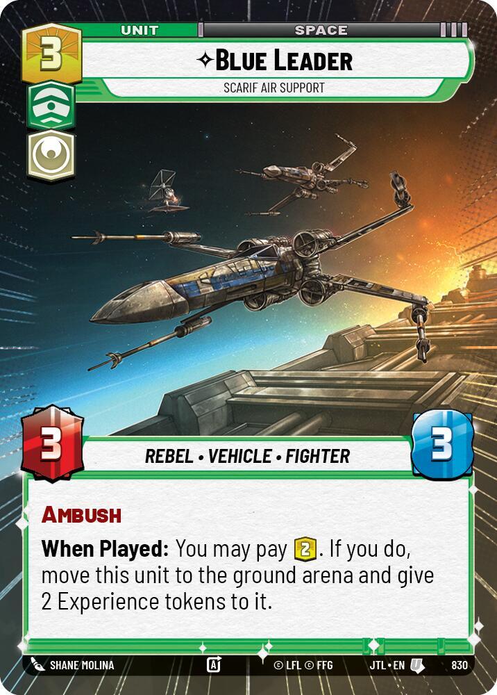 Blue Leader - Scarif Air Support (Hyperspace Foil) card image