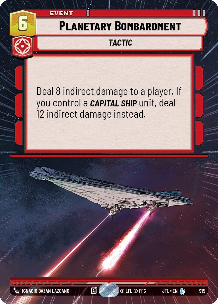 Planetary Bombardment (Hyperspace Foil) card image