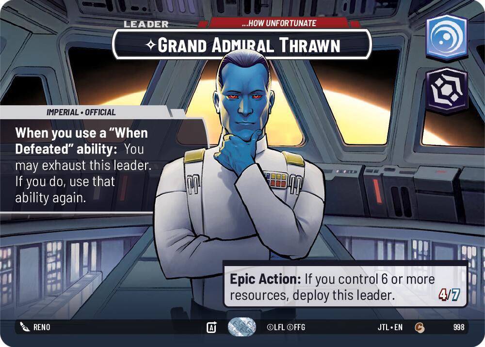 Grand Admiral Thrawn - ...How Unfortunate (Showcase) card image